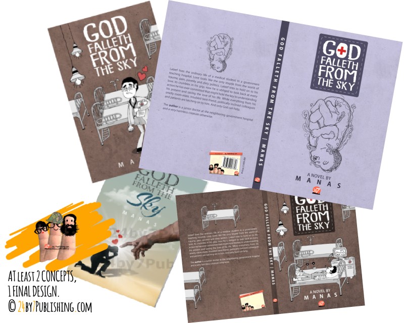 Two book cover design concepts, final book cover design, 24by7 Publishing, professional book cover services, custom book cover design, creative book cover concepts, unique book artwork, high-quality book cover design, expert book designers, book cover refinement, innovative design process, tailored book cover solutions