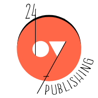 24by7Publishing logo, publishing company logo, Indian self publishing brand, book publisher logo, official logo, 24by7Publishing identity, publishing house branding, logo for 24by7Publishing