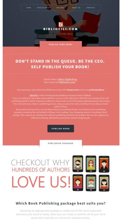 website design sample, 24by7 Publishing website design, author website design, self-publishing website, book publisher website, professional website layout, creative publishing website, custom author website, publishing company website design, book marketing website